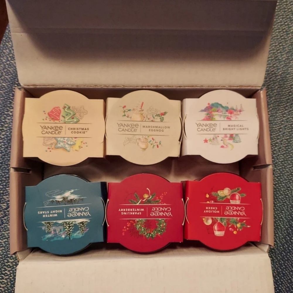 YANKEE CANDLE HOLIDAY MINI CANDLES 6 Pack Set! RETIRED SCENTS NWT